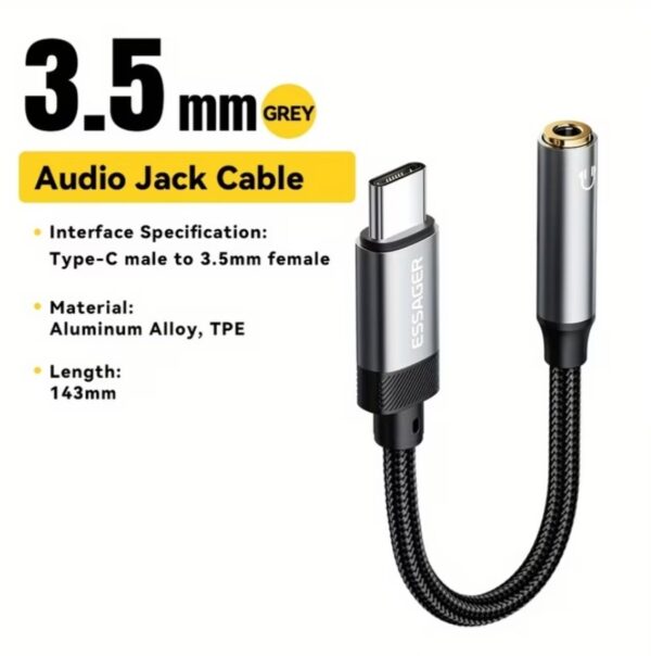 كونفرت ESSAGER type c to 3.5m convert